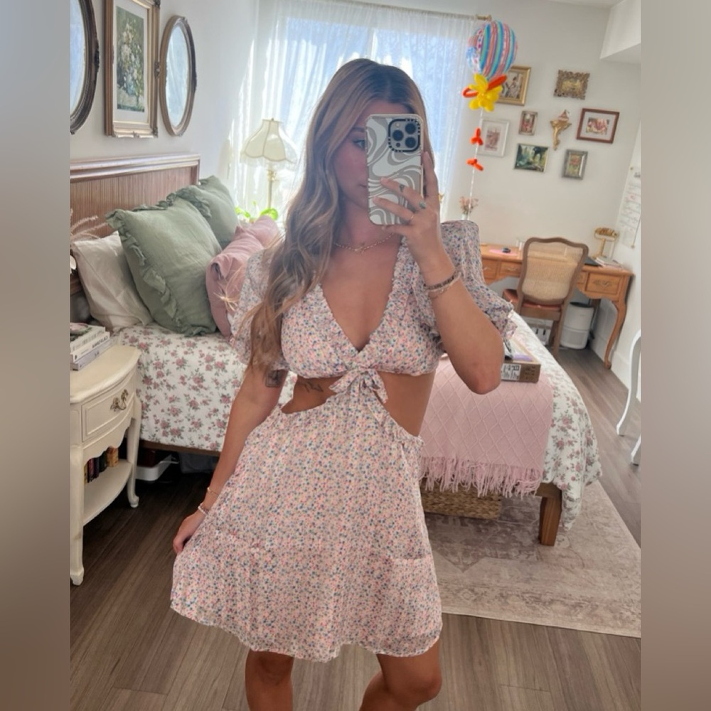 For Love And Lemons PHOEBE MINI DRESS Size XS NWT - Picture 7 of 12